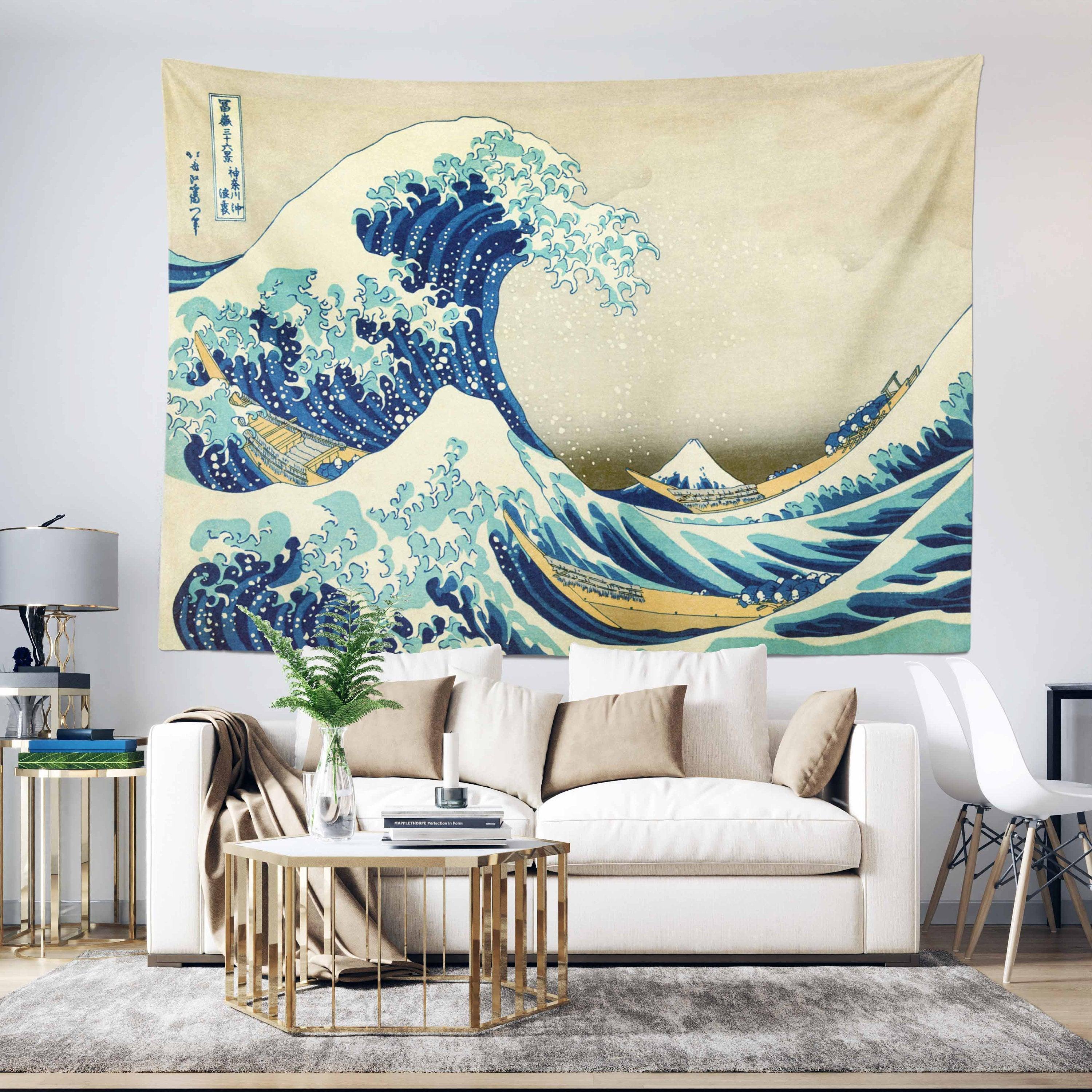 Beautiful Tapestry Wall Hanging Cloth Fabric By The Sea - arts