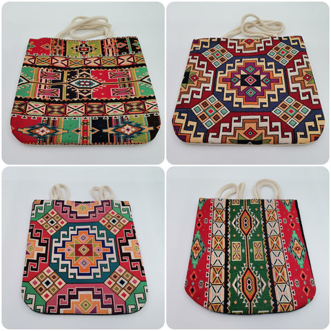 Woven Tapestry Fabric Bag|Gobelin Tapestry Shoulder Bag|Rug Design Gift Handbag For Women|Ethnic Vintage Carpet Bag|Authentic Kilim Tote Bag