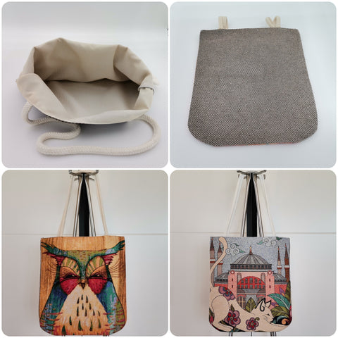 Gobelin Tapestry Shoulder Bag|Cute Animals Print Bag|Gift Handbag For Women|Woven Tapestry Fabric|Belgium Tapestry Bag|Cat Lover Gift