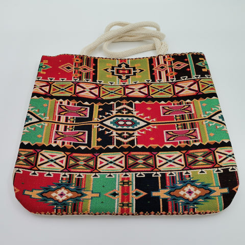 Woven Tapestry Fabric Bag|Gobelin Tapestry Shoulder Bag|Rug Design Gift Handbag For Women|Ethnic Vintage Carpet Bag|Authentic Kilim Tote Bag