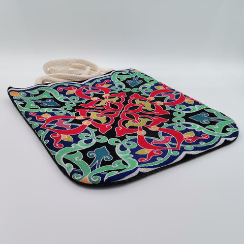 Gobelin Tapestry Shoulder Bag|Kilim Patern Tote Bag|Woven Tapestry Fabric|Vintage Weekender Purse|Belgian Tapestry Tote Bag|Messenger Bag