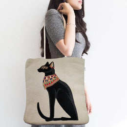 Cute Animals Print Tapestry Bag|Gobelin Shoulder Bag|Gift Handbag For Women|Woven Tapestry Fabric|Belgian Tapestry Tote Bag|Daily Use Bag