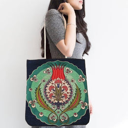 Vintage Tapestry Shoulder Bag|Gobelin Tapestry Tote Bag|Messenger Handbag For Women|Belgium Tapestry Handmade Book Bag|Rug Design Large Bag