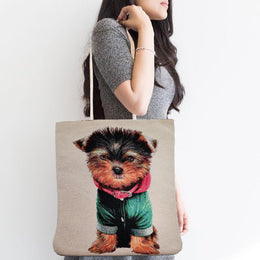 Gobelin Tapestry Shoulder Bag|Cute Animals Tapestry Bag|Gift Handbag For Her|Woven Tapestry Fabric|Handmade Tote Bag|Animal Lover Gift