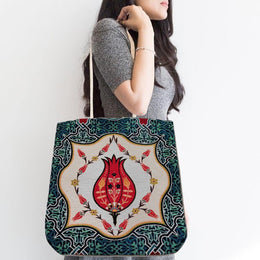 Gobelin Tapestry Messenger Bag|Turkish Tile Pattern Bag|Gift Handbag For Women|Woven Tapestry Fabric|Handmade Belgium Tapestry Shoulder Bag
