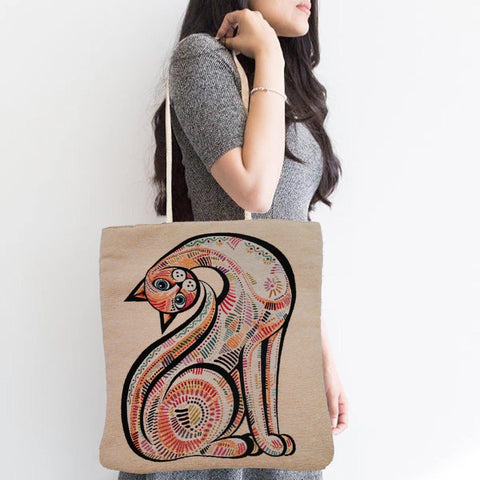 Gobelin Tapestry Shoulder Bag|Animal Printed Gift Handbag For Women|Woven Tapestry Fabric|Belgian Tapestry Tote Bag|Purse for Daily Use