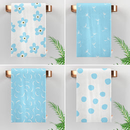 Kitchen Hand Towel|Daisy Print Towel|Summer Tea Towel|Dandelion Dish Cloth|Eco-Friendly Towel|Cost-Effective Rag|Gift For Her|Cleaning Cloth