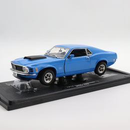 Motormax 1970 Ford Mustang Boss 429|Scale 1/18 Diecast Car Collection|Classic Vintage Metal Model Car for Collectors|Office Decoration Item