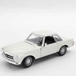 Welly 1963 Mercedes Benz 230 SL|Vintage Model White Metal Car|Scale 1/24 Diecast Classic Car Collection|Old Collectible Car|Gift for Dad