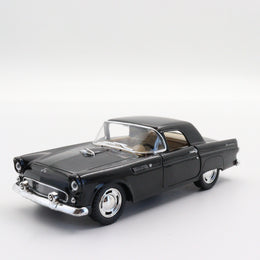 1955 Ford Thunderbird|Scale 1:36 Diecast Classic Car|Nostalgic Vintage Model Car|Collectible Metal Black Car for Collectors|Gift for Office
