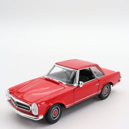 Welly 1963 Mercedes Benz 230 SL|Scale 1:24 Vintage Model Diecast Car|Old Red Metal Car|Diecast Collectible Item|Home Decor Idea|Gift for Dad