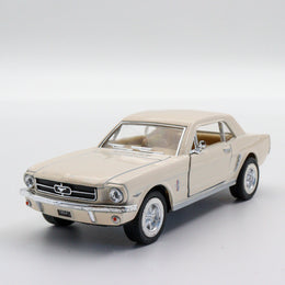 1964 Ford Mustang|Scale 1:36 Diecast Vintage Car|Classic Model Car|Collectible Metal White Car for Collectors|Gift for Dad|Office Accesories