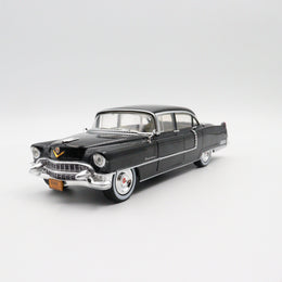 1955 Cadillac Fleetwood Series Model Car|Scale 1/24 Diecast Black Car for Collectors|Classic Metal Automobile|Nostalgic Gift for Father