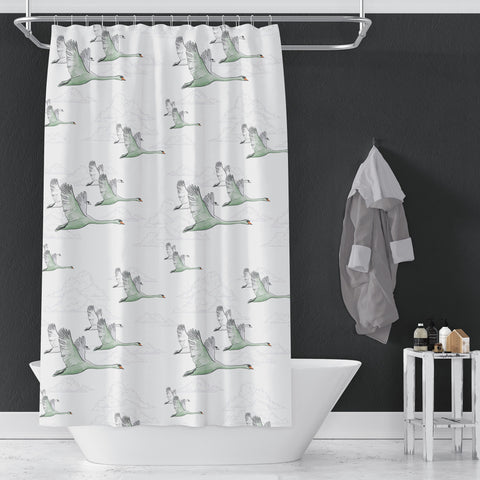 Swan Shower Curtain