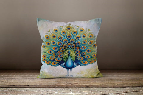 Peacock Pillow Covers|Cushion Cover|Animal Print Home Decor|Gift Ideas|Housewarming Gift|Outdoor pillow Covers|Peacock Feather Throw Pillow