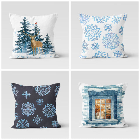 Winter Pillow Covers|Winter Trend Pillow Case|Cute Deer Cushion|Xmas Gift Ideas|Valentine&