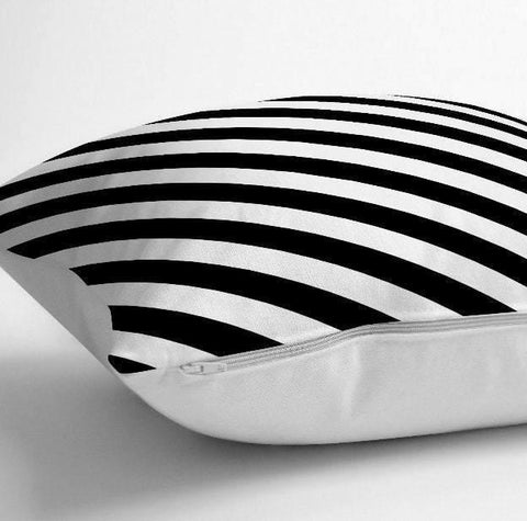 Black & White Geometric Floor Pillow Cover|Floor Cushion Case|Decorative Boho Bedding Home Decor|Digital Print Floor Cushion|Bohemian Design
