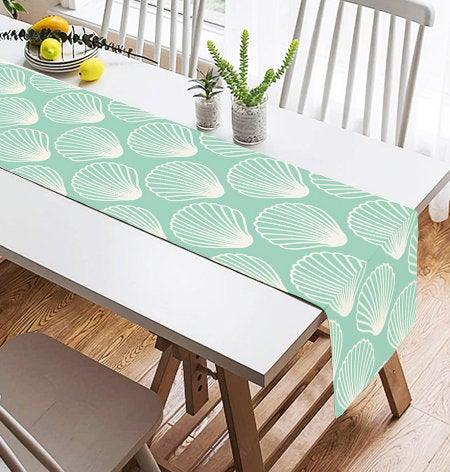 Beach House Table Runner|Coastal Table Top|Seashell Table Decor|Marine Table Centerpiece|Kitchen Sea Decor|Starfish and Oyster Tablescape