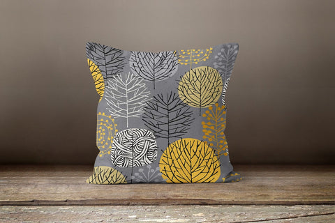 Yellow and Gray Pillow Cover|Abstract Pillow Case|Decorative Housewarming Cushion Case|Outdoor Honeycomb Pillow Top|Boho Bedding Home Decor
