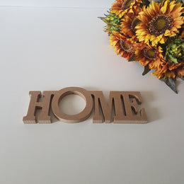 Unfinished Wooden Home Sign|Wooden Decor|Ready to Paint, Varnish, Decoupage|Custom Raw Wooden DIY Supply|Wooden Sign Art|Housewarming Gift