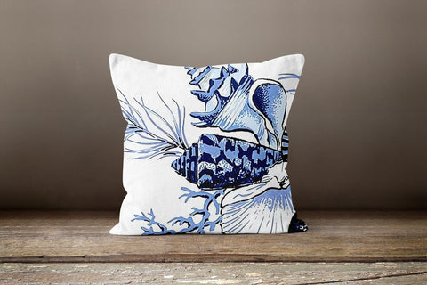 Beach House Pillow Case|Sea Turtle Pillow Cover|Decorative Nautical Cushions|Sea Shell Throw Pillow|Coastal Home Decor|Summer Trend Cushion