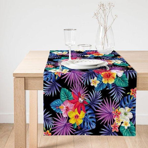 Floral Placemat & Table Runner|Floral Table Top|Set of 2 Floral Supla Table Mat|Round American Service Dining Underplate|Floral Coasters
