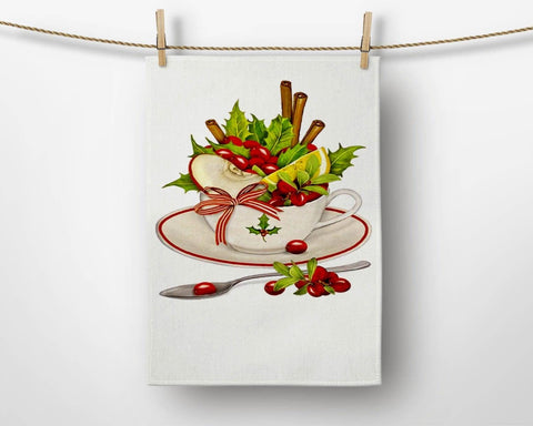 Fruit Tea Kitchen Towel|Lemon Tea Dish Towel|Strawberry Tea Hand Towel|Decorative Tea Towel|Apple Tea Hand Towel|Summer Trend Hand Towel