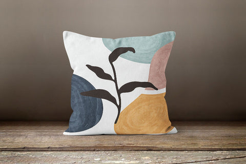 Abstract Leaves Pillow Case|Onedraw Cushion Covers|Modern Decorative  Style Pillow Case|Leaves and Stones Cushion Case|Digital Plant Drawing