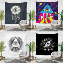 One Eye Wall Tapestry|New World Order Wall Hanging Art Decor|Decorative Fabric Wall Art|Spiritual Wall Tapestry|Psychedelic Style Home Decor