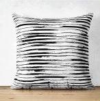 Set of 4 Abstract Pillow Covers|Black White Pillow Cover|Pillow Cover Set|Geometric Outdoor Cushion Cover|Decorative Throw Pillow Case