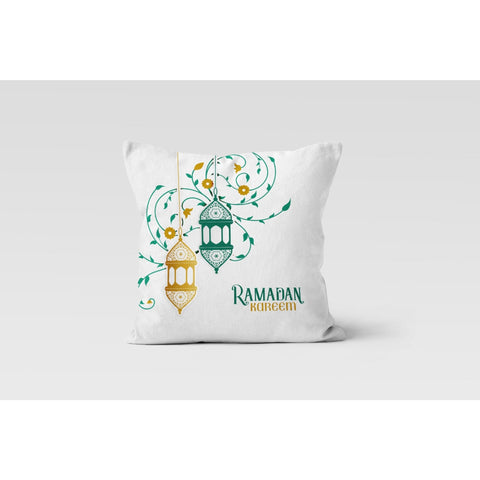 Ramadan Kareem Pillow Cover|Islamic Cushion Case|Eid Mubarak Home Decor|Ramadan Pillow Case|Gift for Muslim Community|Religious Motif Cover