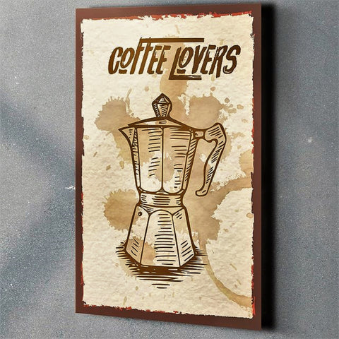 Coffee Retro Poster|Coffee Wall Art|Time To Drink Tea Vintage Poster|Coffee Lover Gift|Kitchen Wall Decor|Tea Time Decor|Coffee Home Decor