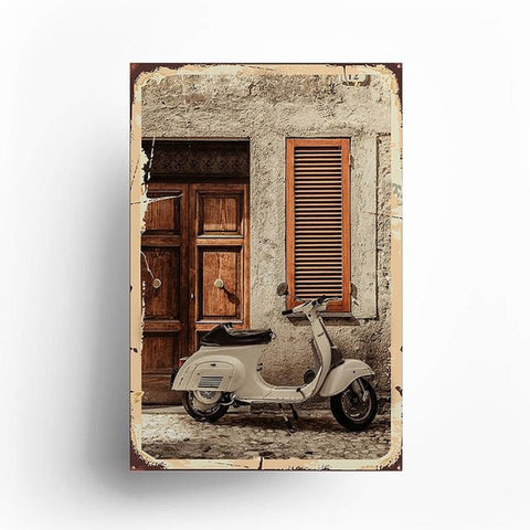 Retro Travel Posters|Vintage Vespa Scooter Poster|Italy Wall Art|Enjoy The Ride|Bicycle Rider Art|Vintage Travel Posters|Gift For Traveler
