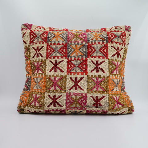 Vintage Kilim Pillow Cover|Turkish Kilim Pillow Cover|Eclectic Antique Anatolian Throw Pillow|Boho Bedding Decor|Handwoven Rug Cushion 20x20