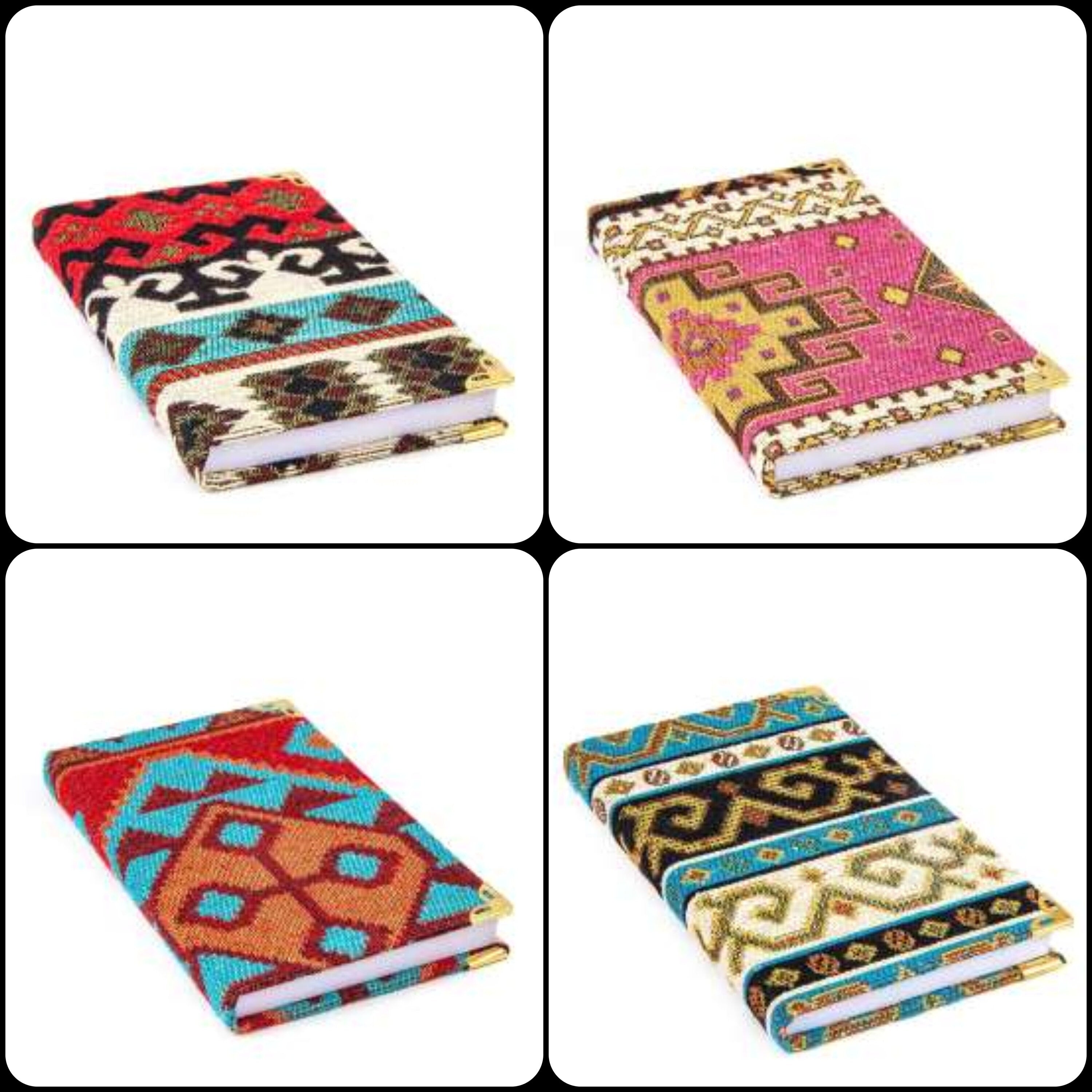 Handmade Diary Notebook with Rug Design – Akasia