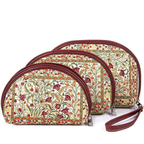 Set of 3 Makeup Bag|Custom Cosmetic Bag|Travel Toiletry Bag|Handmade Zippered Wallet For Woman|Bridesmaid Gift|Mother&