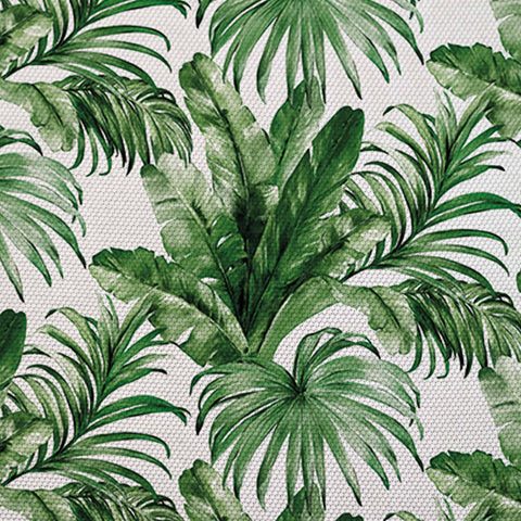 Luxury Tropical Leaves Curtain|Thermal Insulated Floral Window Treatment|Green Plants Home Decor|Modern Style Living Room Window Curtain