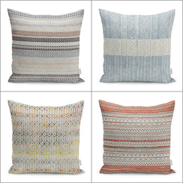 Ethnic Pillow Cover|Geometric Cushion|Farmhouse Pillowtop|Decorative Housewarming Pillow|Outdoor Throw Pillowcase|Boho Bedding Cushion