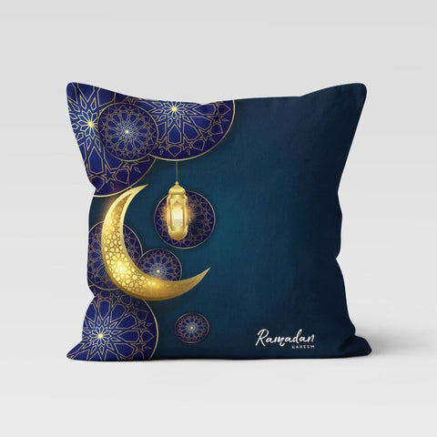 Ramadan Pillow Case|Islamic Cushion Case|Ramadan Kareem Decor|Eid Mubarak Cushion|Authentic Pillowtop|Gift for Muslims|Crescent Pillowcase