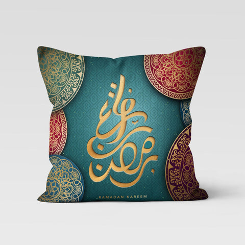 Ramadan Pillow Case|Ramadan Kareem Decor|Eid Mubarak Cushion|Islamic Cushion Case|Authentic Pillowtop|Gift for Muslims|Mystic Pillowcase