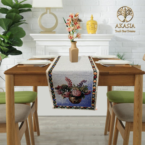 Floral Tapestry Table Runner