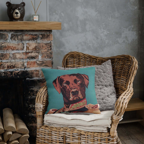 Cute Dogs Gobelin Tapestry Pillow Cover