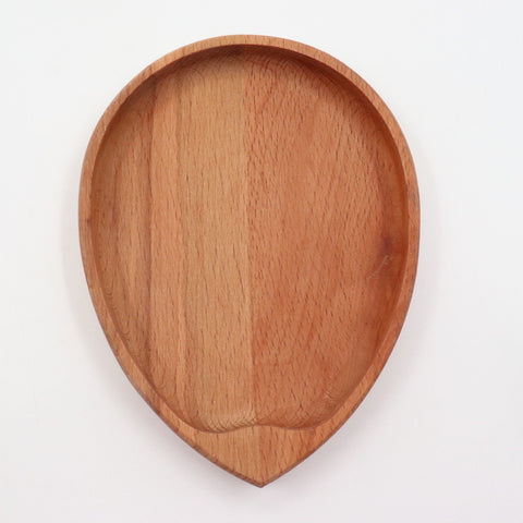 Set of 4 Oval Shaped Beech Wood Snack Plate|Decorative Serving Tray|Nut Platter|Custom Table Top|Plate for Service|Thanksgiving Gift for Her