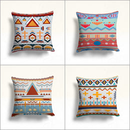 Rug Pillow Cover|Aztec Print Pillow|Bohemian Decor|Geometric Southwestern Cushion|Rug Design Cushion|Throw Pillowtop|Farmhouse Style Gift