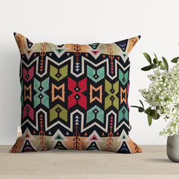 Belgian Tapestry Pillow Cover|Southwestern Cushion Case|Gobelin Kilim Pillow Top|Housewarming Aztec Throw Pillow|Authentic Rug Home Decor