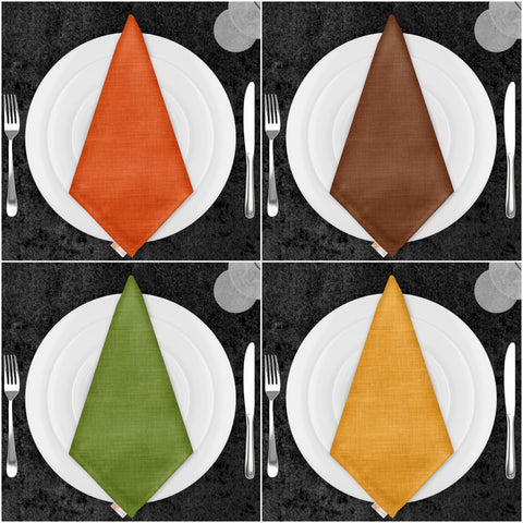 Solid Fabric Napkin|Stylish Napkin|Modern Fabric Napkin|Cloth Serviette|Rustic Handkerchief|Farmhouse Table|Reusable Tableware