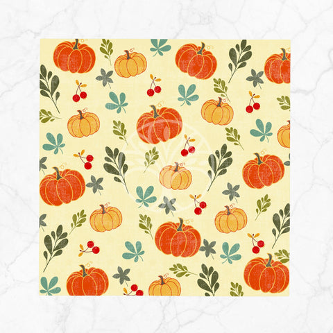 Fall Fabric Napkin|Pumpkin Print Napkin|Dry Leaf Acorn Napkin|Plaid Handkerchief|Farmhouse Autumn Tableware|Thanksgiving Decor