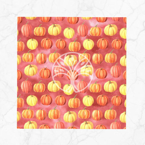 Fall Fabric Napkin|Pumpkin Print Napkin|Dry Leaves Napkin|Thanksgiving Decor|Autumn Handkerchief|Farmhouse Autumn Tableware|Fall Home Decor