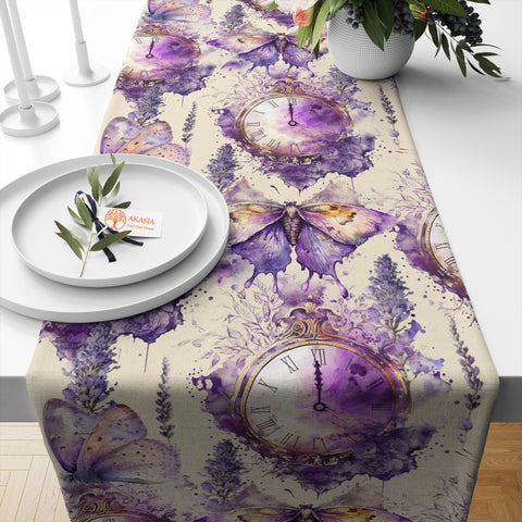 16x50 Butterfly Table Runner|Floral Tablecloth|Modern Home Decor|Farmhouse Kitchen Table Runner|Decorative Runner
