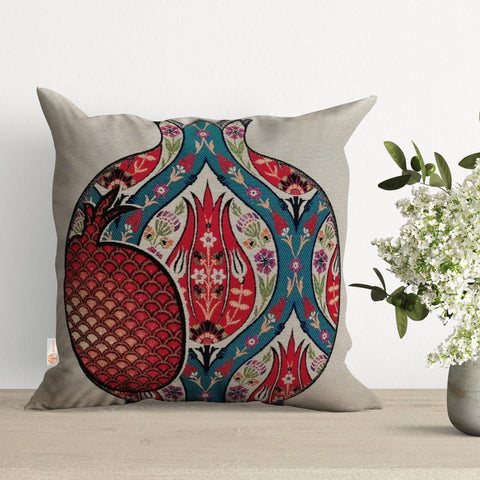 Tulip Tile Pattern Gobelin Tapestry Pillow Cover